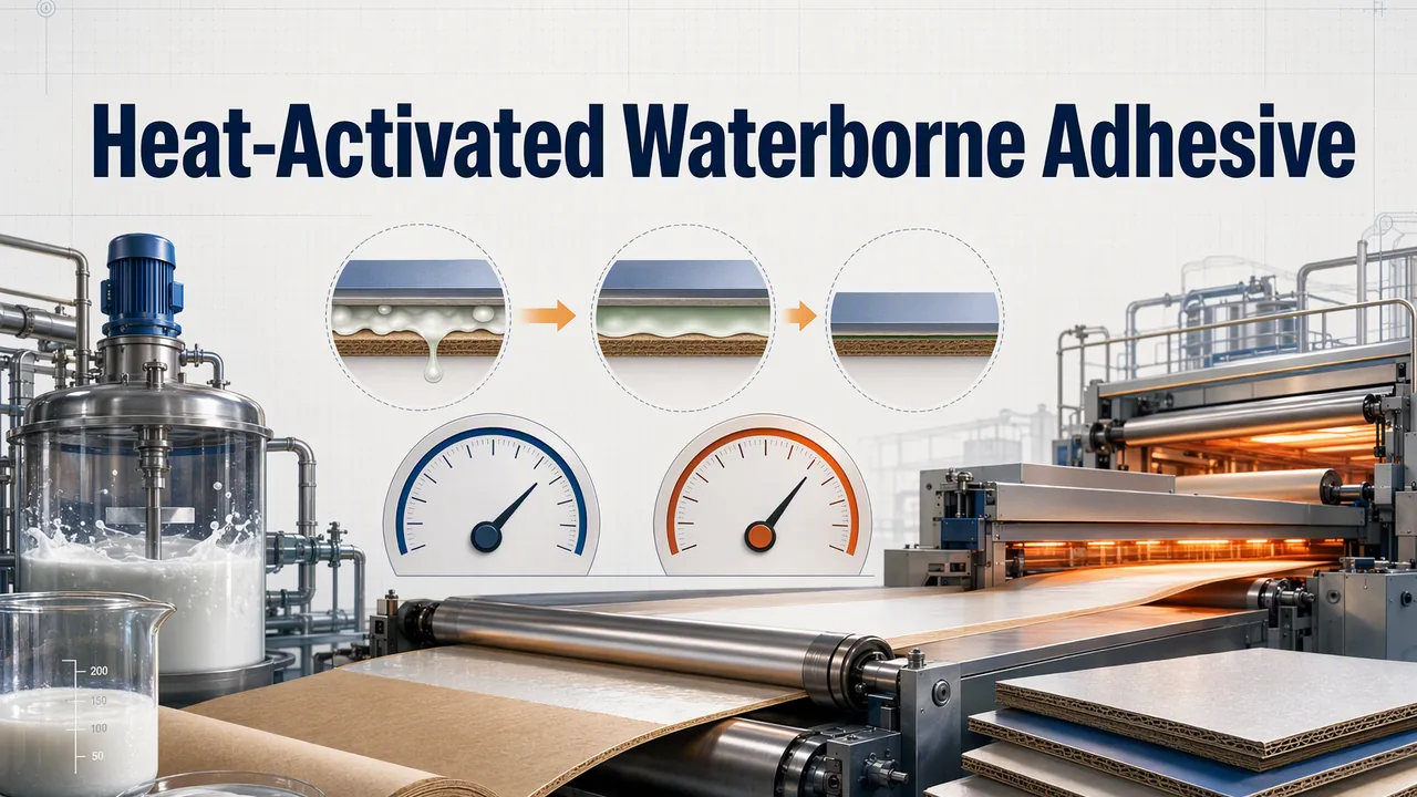 Thermoaktivierbarer Klebstoff auf Wasserbasis: Grünklebrigkeit und Aktivierungszeit
