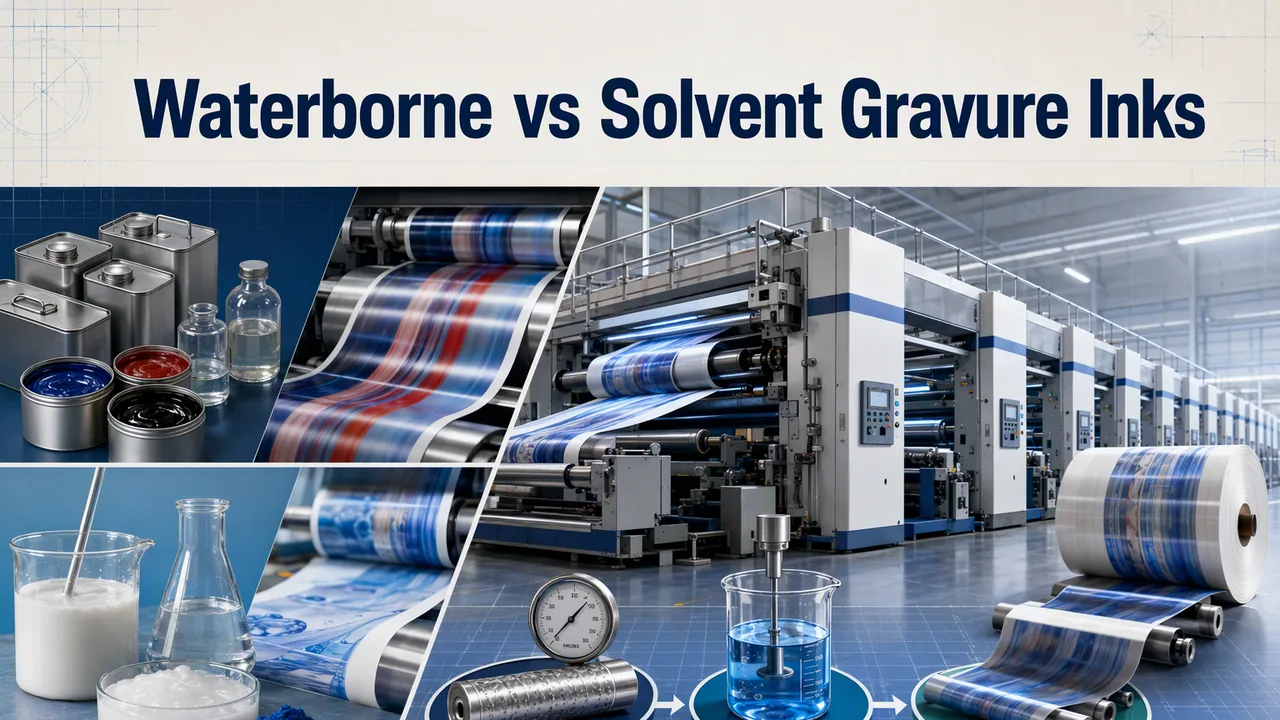 Waterborne vs Solvent Gravure Inks: Line Speed and Anchoring